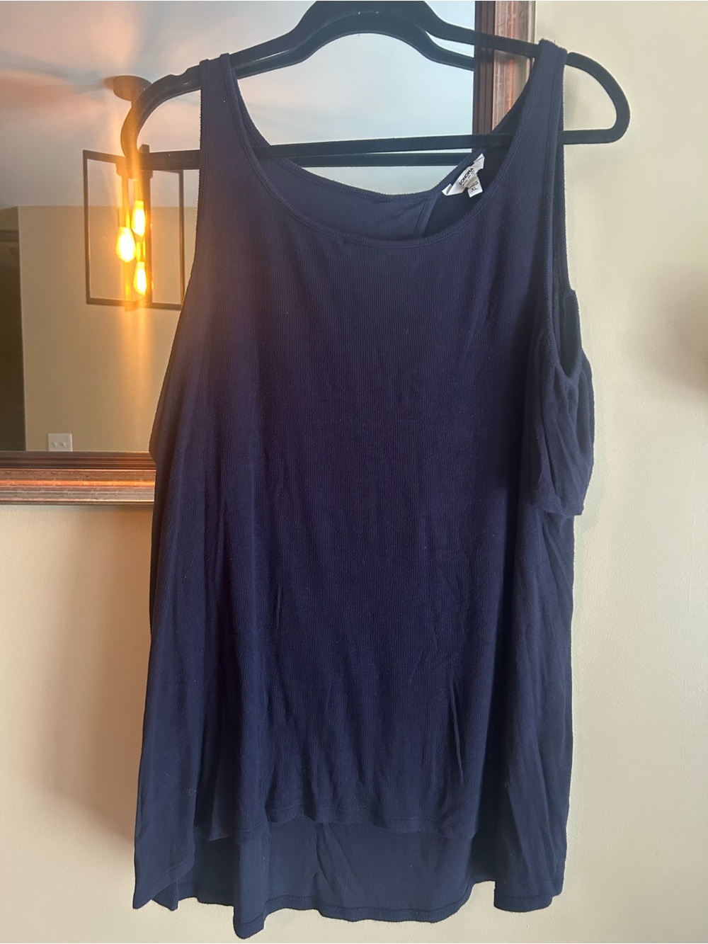 Sonoma Navy Scoop Neck Tank Top